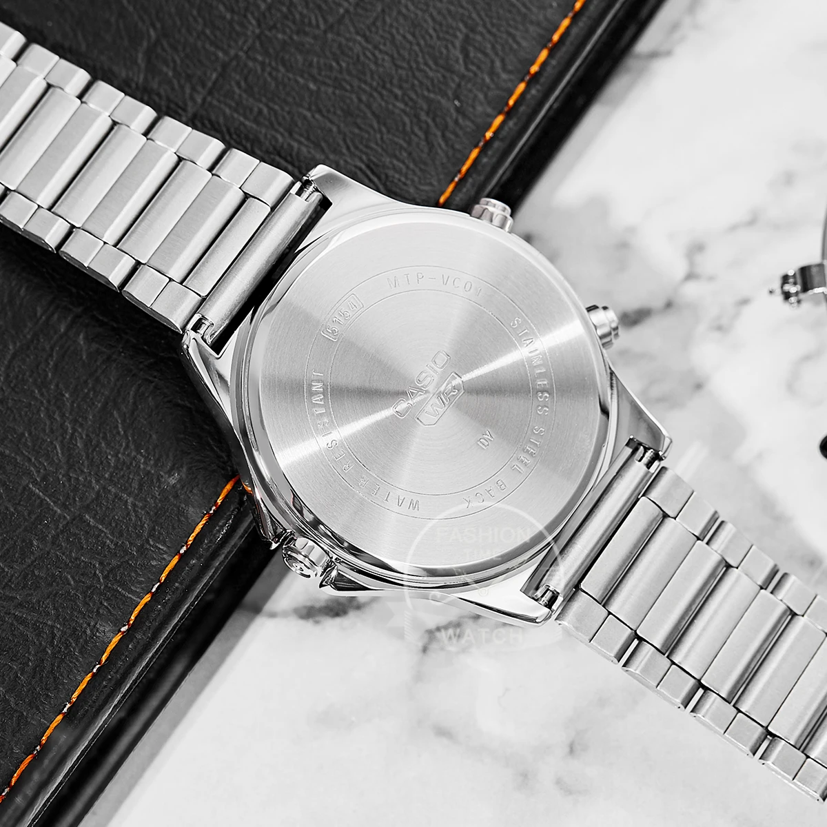 카시오 남성용 시계 탑 세트 50m 방수 크로노그래프, 캐주얼 시계 남성용 손목시계