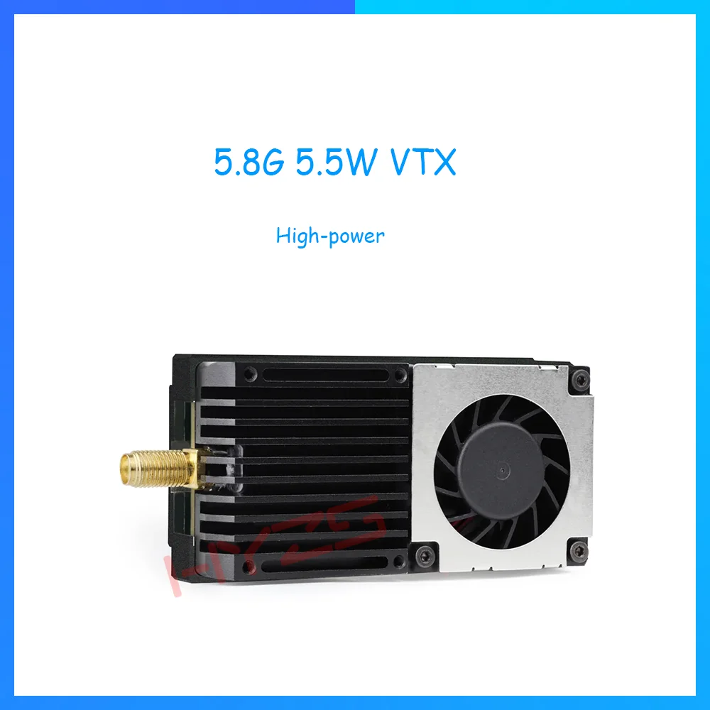 5.8G 5.5W VTX PIT/25-5500mW 6-Power OSD SmartAudio 20x20mm for Long Range FPV Drone