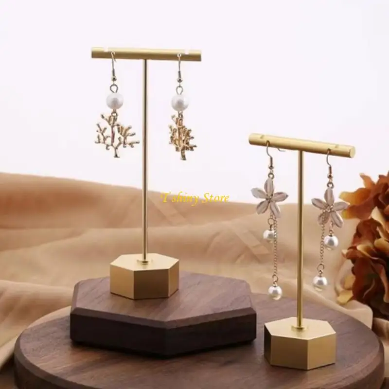

N58F Stylish Earrings Organizers Jewelry Showcasing Tool Elegant Necklace Holder for Necklace Bracelet and Earring Storage