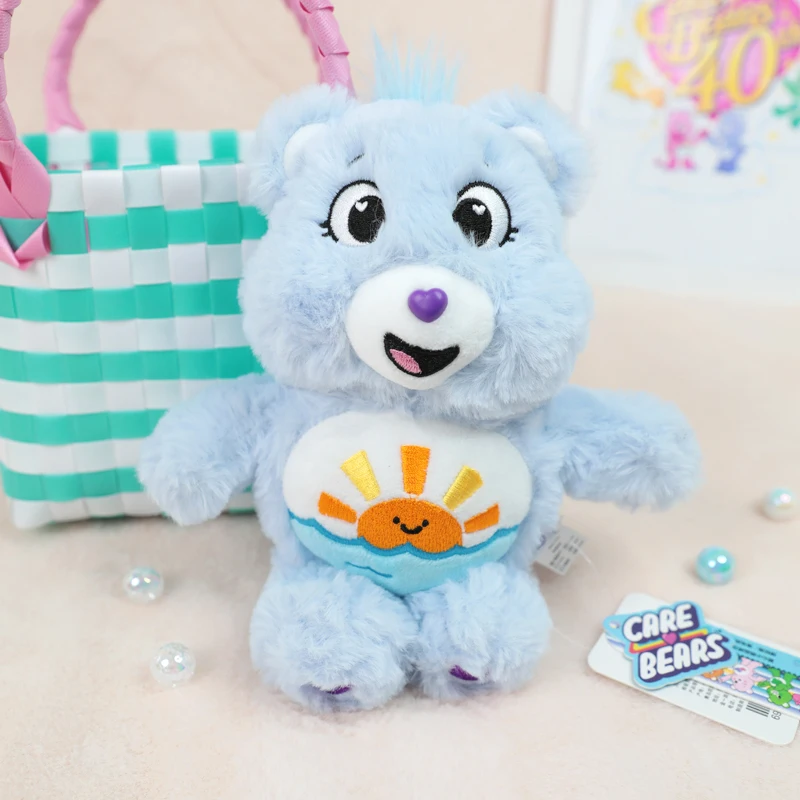 Original Care Bears 22cm Saugnapf-Plüsch-Anhänger Glänzender Liebesbär Cartoon-Puppe Heim- und Bürodekoration Geburtstags- und Feiertagsgeschenk für Mädchen – Detail 19