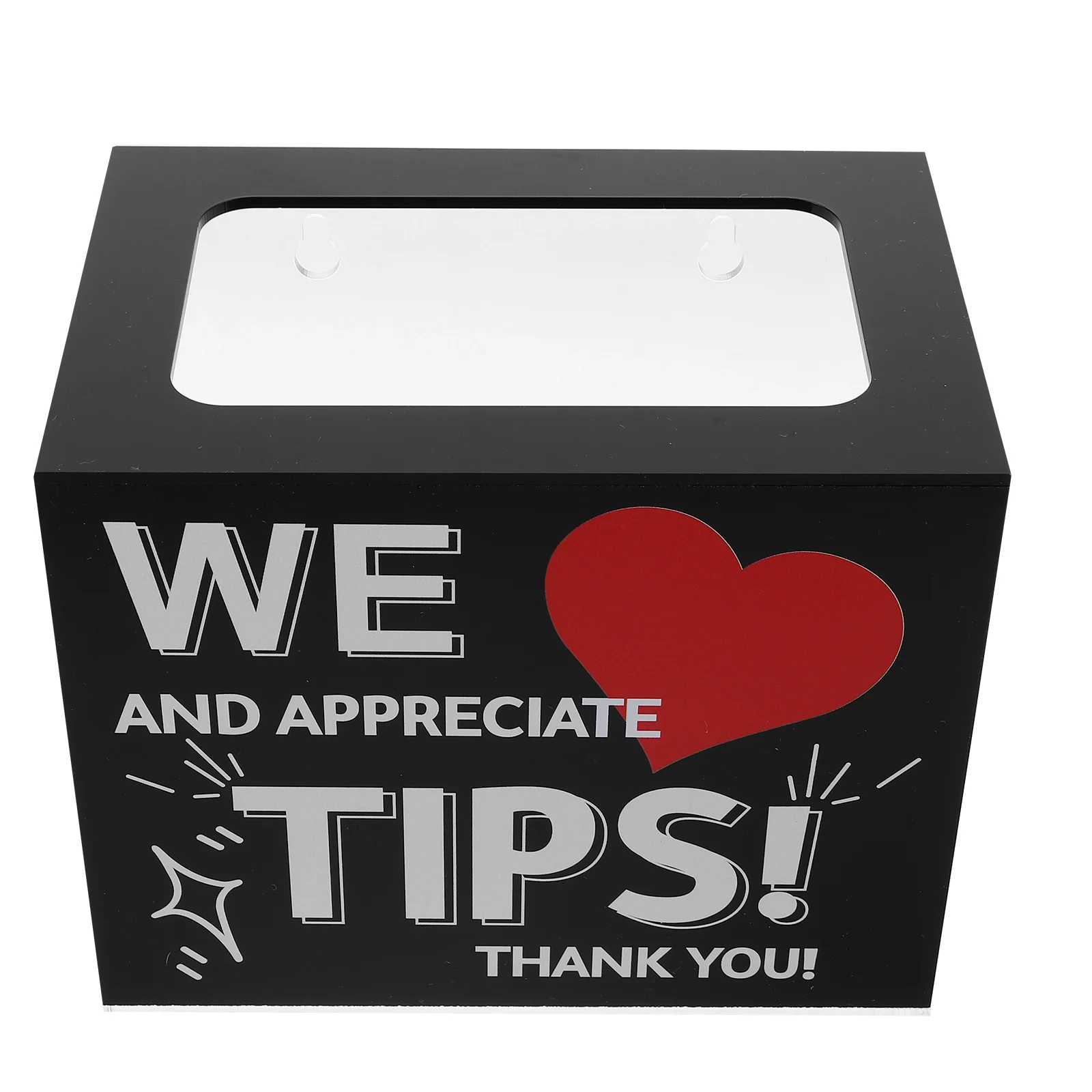 

Acrylic Tip Collection Box Transparent Donation Jar Compact for Restaurants Bars Musicians Driver Money Storage