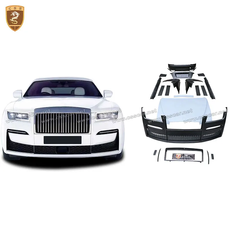 FRP Bodykit For Rolls Royce Ghost Old to New 4th Generation Upgrades Front Rear Bumper Car Accessories Tuning Set