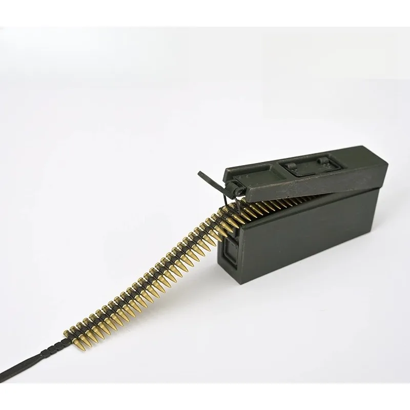 ZY2038 1/6 스케일 군인용 만능 기관총 탄창 박스 샌드 컬러 밀리터리 그린 플라스틱 모델 12인치 액션 피규어용