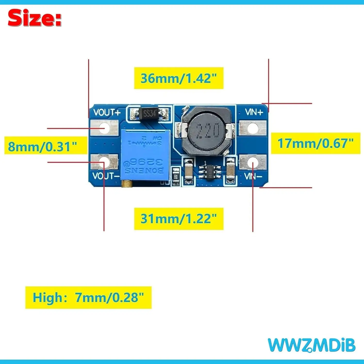 5/10Pcs MT3608 DC Voltage Regulator Step Up Boost Converter Power Supply Module 2V-24V to 5V-28V 2A DC-DC Module