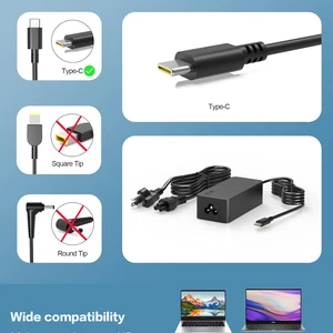 Remech-portable USB C, Power-Adapter, 65W, schneller Typ C, Lenovo Thinkpad, HP, Chromebook, Yoga, Dell, Asus, Acer 8 Hauptverkaufsquelle Ladegerät Notebook Acer - №8
