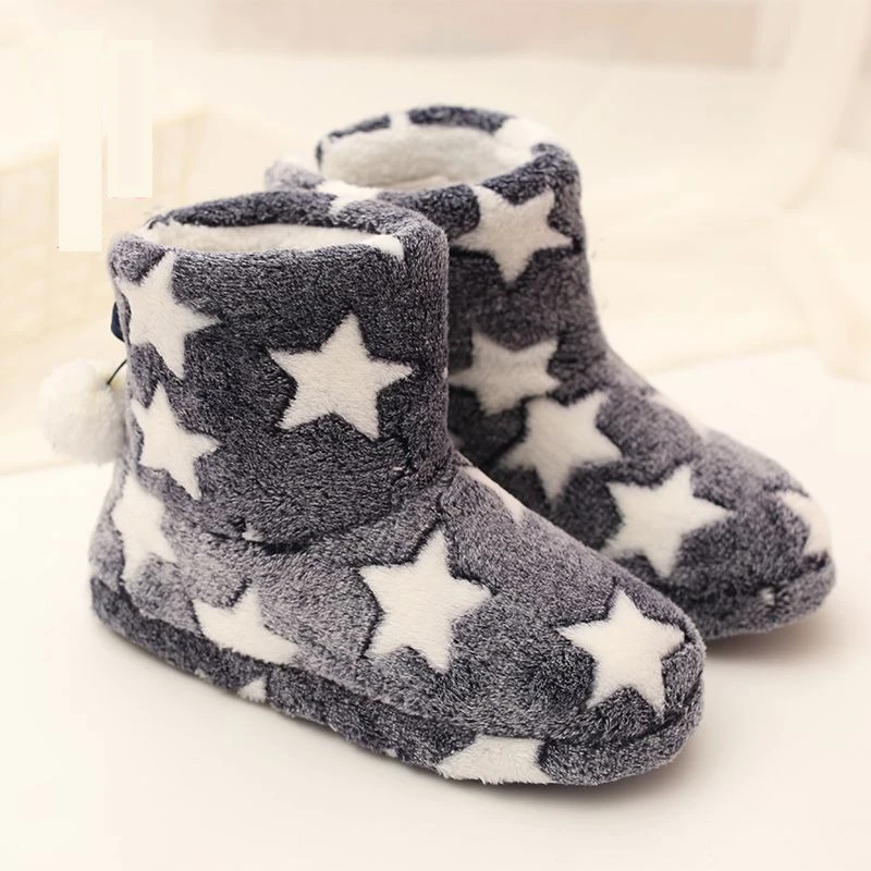 Winter Maternity Postpartum Maternity Shoes Autumn and Winter Bags and Indoor Cotton Boots Women's Winter Warm Plush Slippers