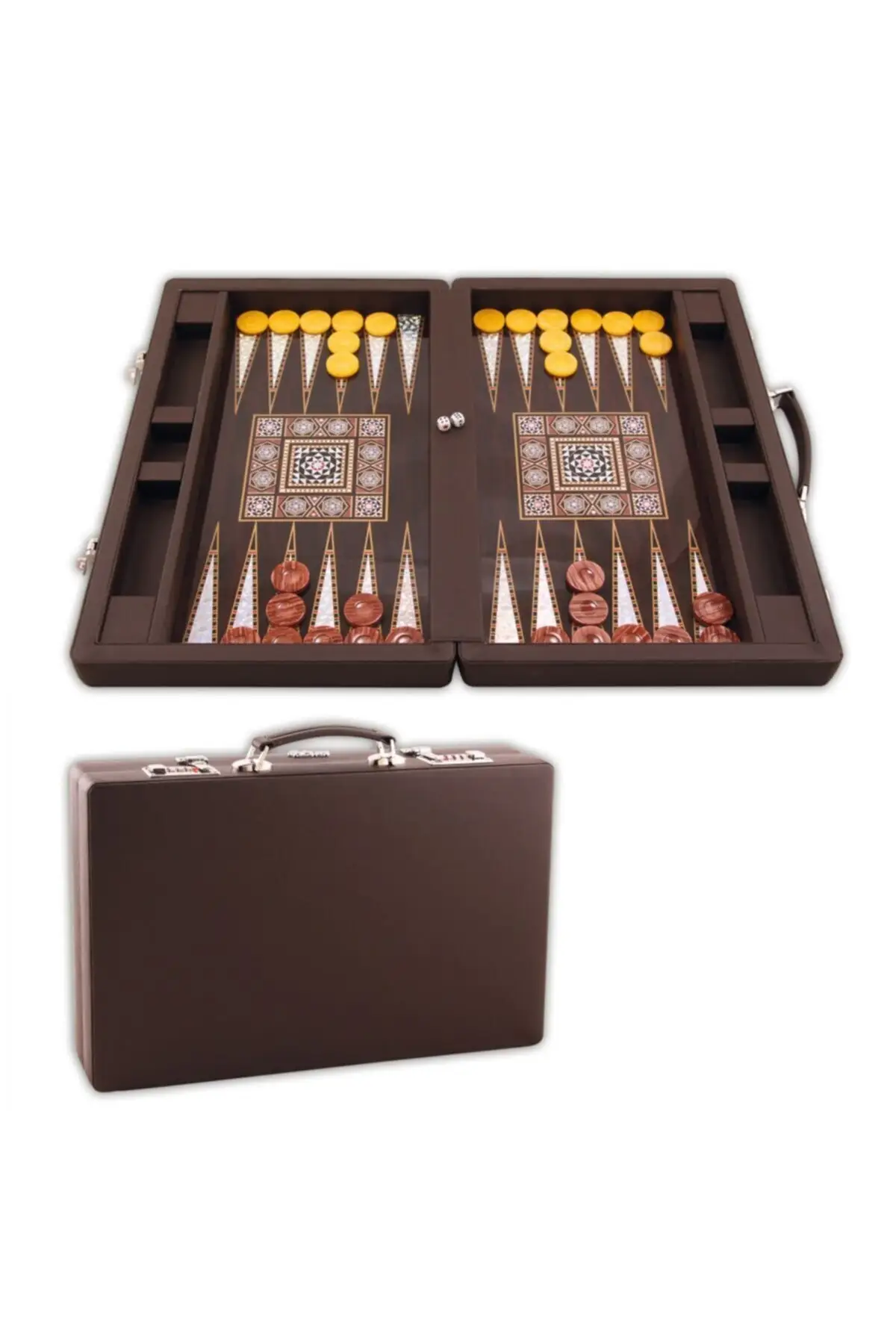 Star Elite Bag backgammon Large Size stylish design Carrying handle and special password locking system