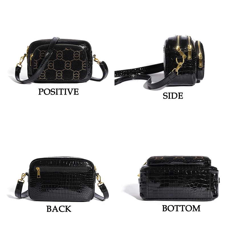 New Fashion Designer Women\'s Handbag Fashion Diamond Set Female Messenger Bag and Wallet High Quality Shoulder Bags Sac A Main