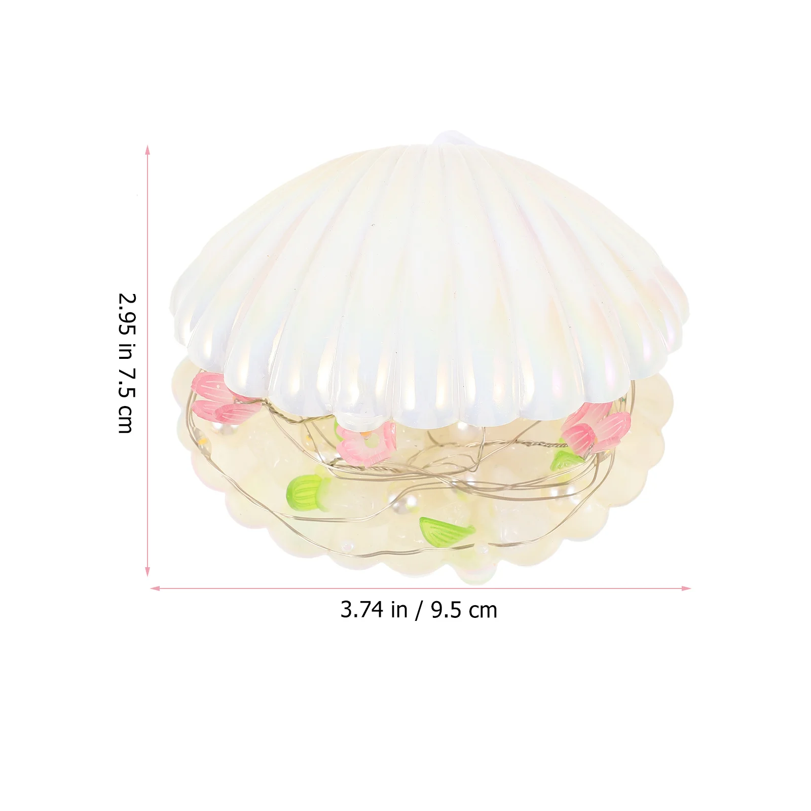 1 مجموعة اليدوية DIY توليب قذيفة ضوء الليل ديكور مصباح غرفة النوم السرير الجدول ضوء رومانسية الدافئة توهج DIY توليب ليلة مصباح