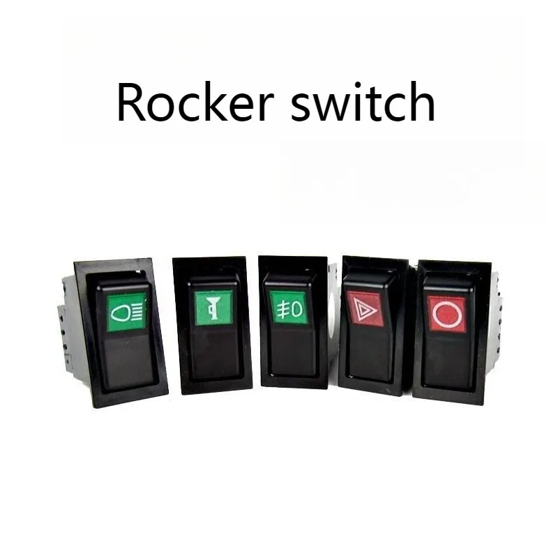 

Car Switch Headlight 3 Pin Alarm Fog Light Power Supply Horn Switch Pure Copper Automobile Rocker Switch