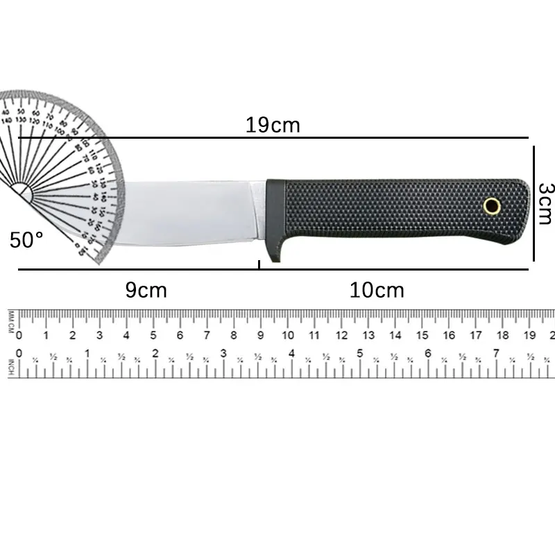 Cold 36CB Master Hunter Fixed 8Cr13Mov Blade Knife Nylon Fiberglass Handle Outdoor Camping Tactical Knives with Secure-Ex Sheath