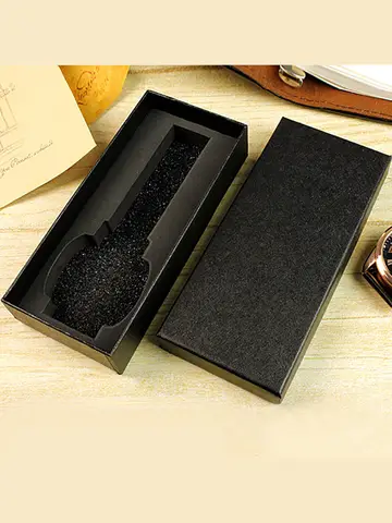 Single Watch Box Paper Watch Box Travel Watch Jewelry Boxes WristWatch Display Case Watch Gift Packaging Box With Sponge