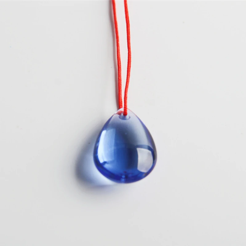 

38mm Glass Crystal Beads Water Drop Pendant Glass Beads For Jewelry Making Prism DIY Accessories