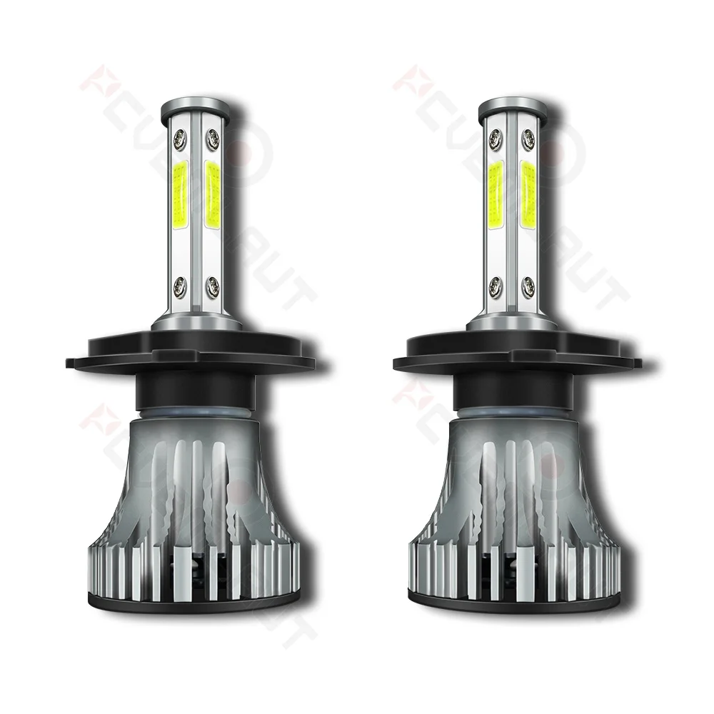 

CHUSYYRAY 2PCS Car lights H4 Super Bright LED Headlights High Low Beam Fog Light Bulb White 6000K Car accsesories