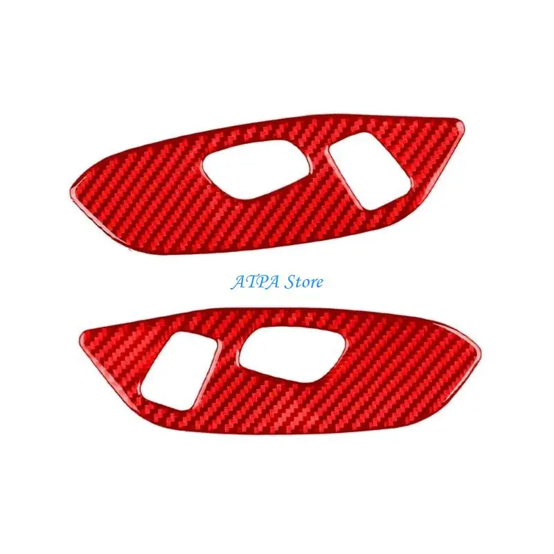 

U13C Carbon Fiber Adjustment Button Panel Cover Trim for C8 2020-2023, Decorations Frame