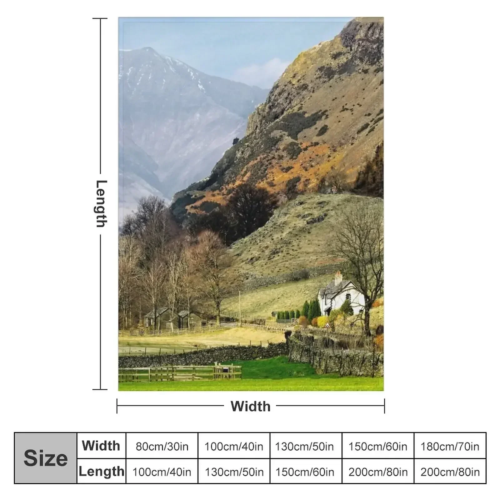 Misty Blencathra, Lake District Throw Blanket Decorative Throw Luxury St Luxury Throw Blankets