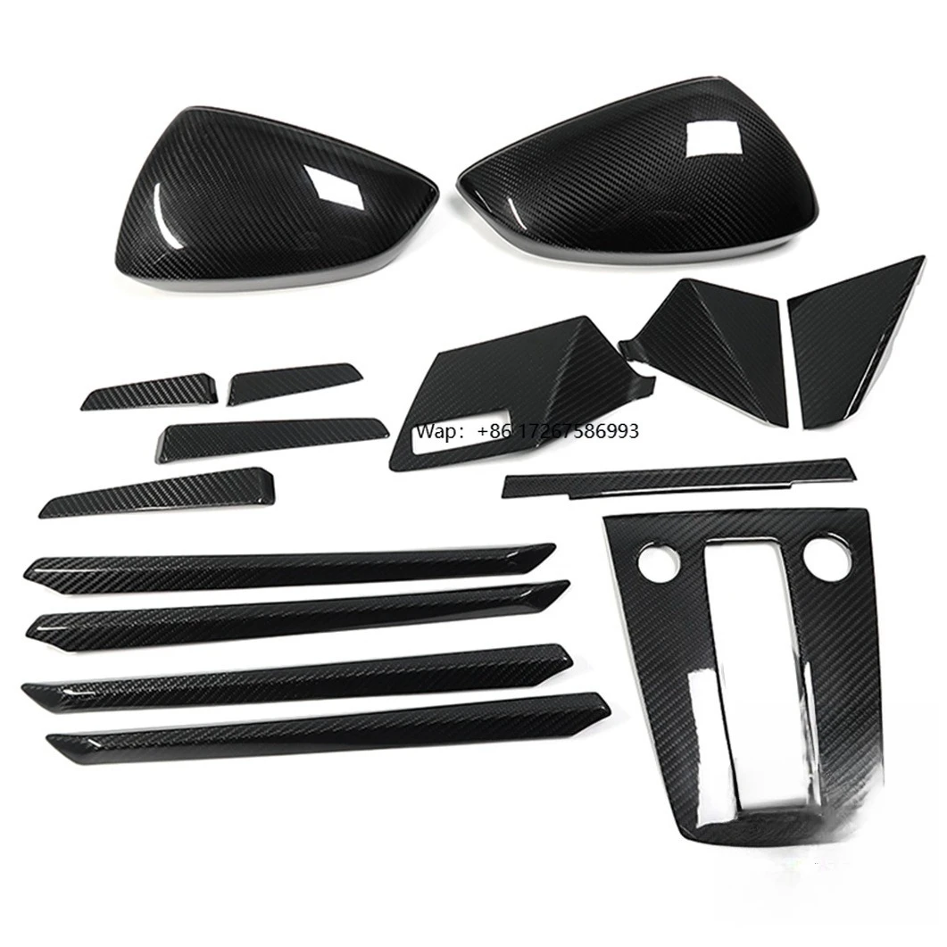 

Factory Carbon Fiber Interior Dashboard Gear Shift Panel Central Console Door Handle Trim Cover for A3 S3 RS3 8Y