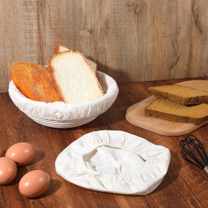3Pcs Oval/Round Bread Fermentation Basket Cloth Lining Dough Basket Cover Fermentation Cloth For Cake Kitchen Tool