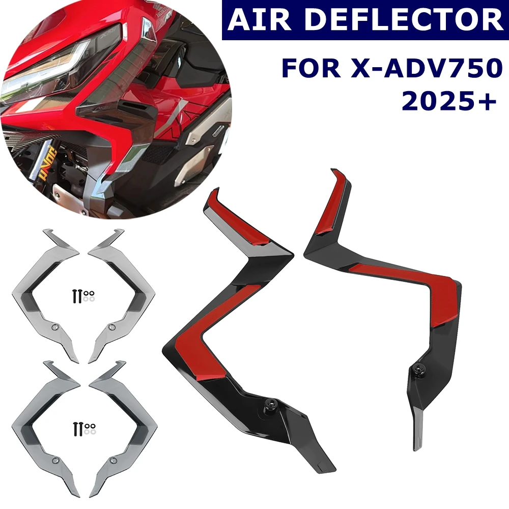 

Motorcycle Side Air Wind Deflector For Honda XADV750 X-ADV XADV 750 2025 Fixed Wind Wing Leg Shield Deflectors Fairing Winglets