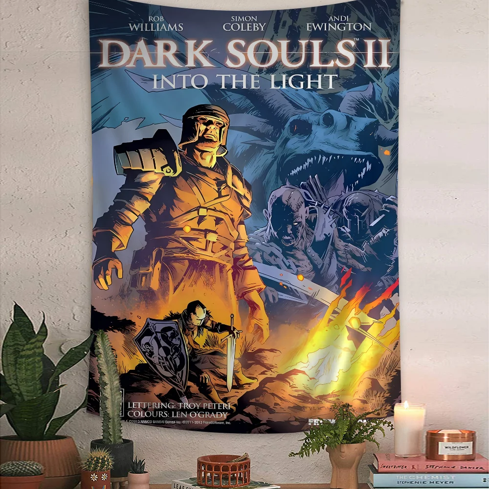 

Game D-Dark S-Souls Tapestry Art Printing Art Science Fiction Room Home Decor Wall Art Decor