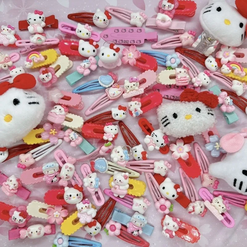 Hello Kitty My melody Cinnamoroll Kuromi Sanrio anime cartoon cute hair clip bb clip bangs clip creative kawaii hair accessories