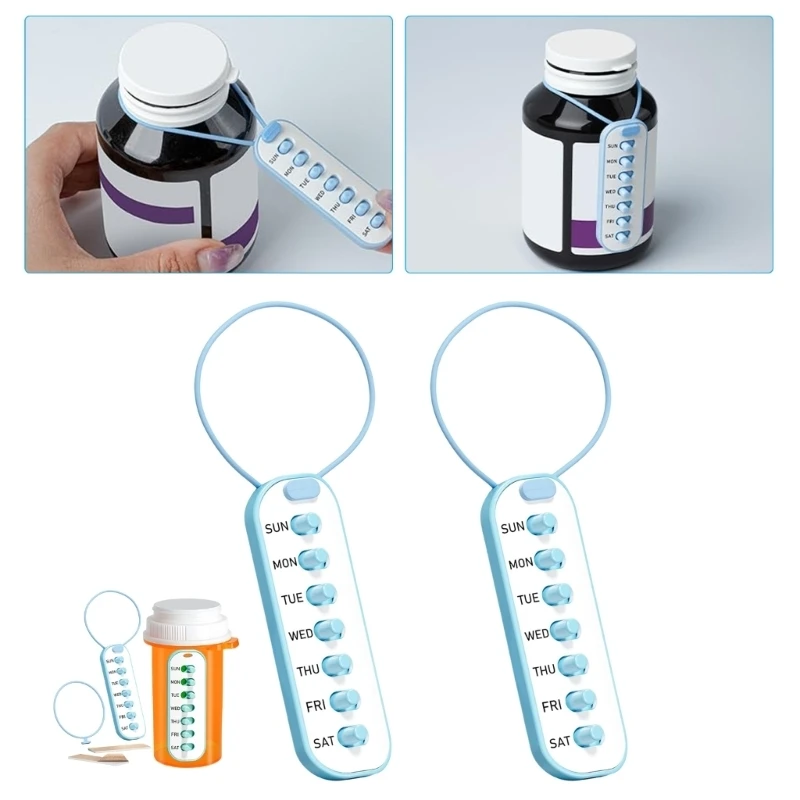 U2JD Reusable Health Reminder For Medicine Bottles Easy To Use And Safe