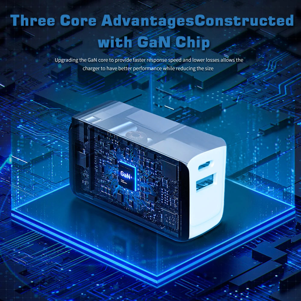 USB Charger GaN 65W Charger PD Type C Quick Charger 3.0 Fast Charging  For iPhone 15 Xiaomi Samsung Huawei Wall Charger Adapter