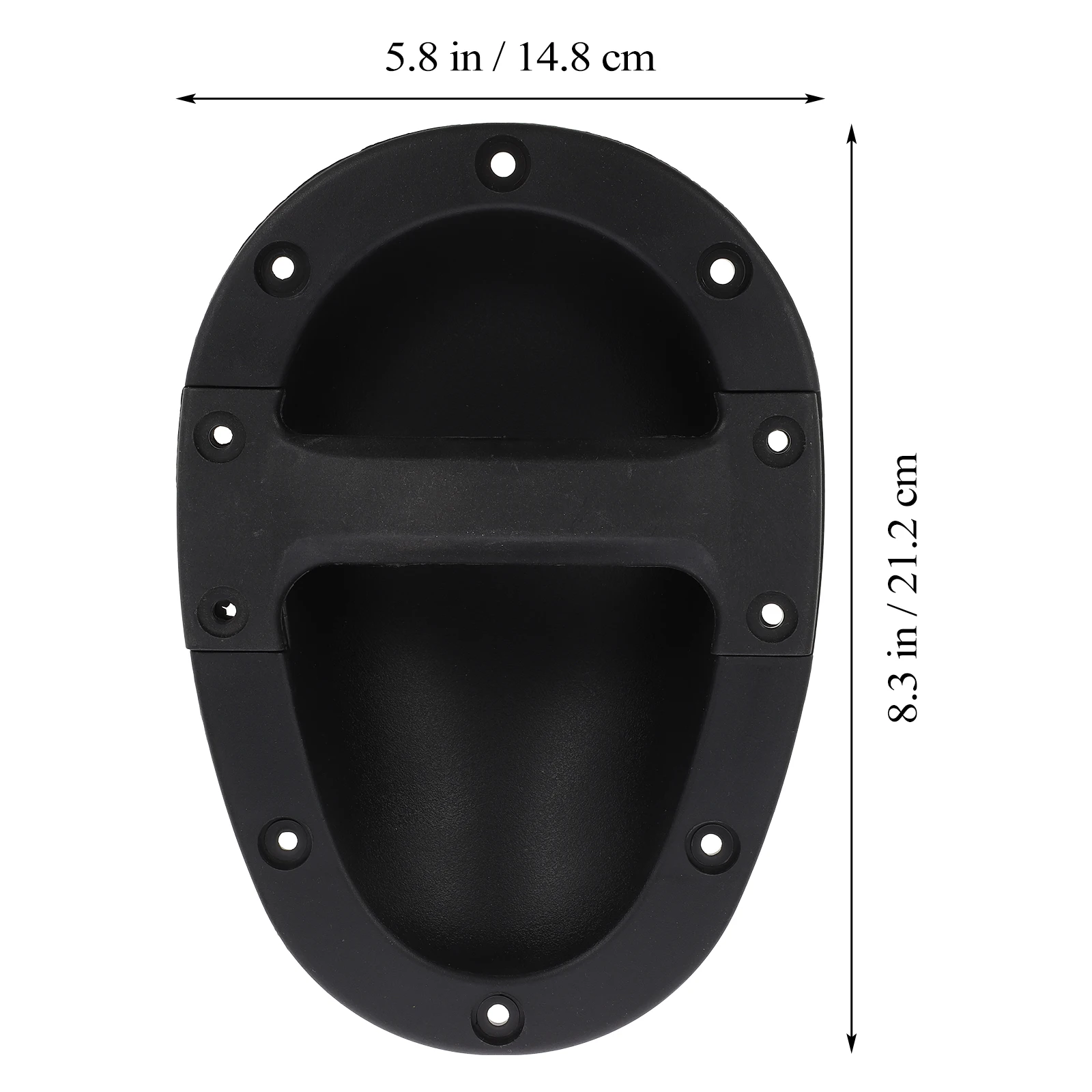 

2 шт., ручки для сценических динамиков, черная ручка для аудиокабинета, аксессуары для утопленных громкоговорителей, прочный материал из АБС-пластика, устойчивый к пятнам