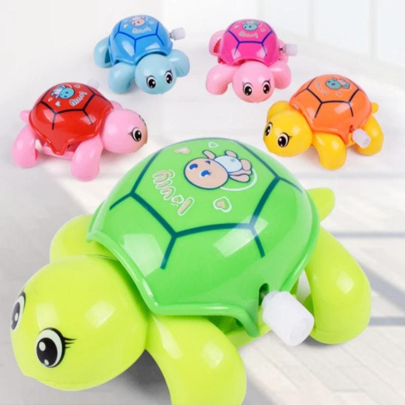 1 szt. Zabawka żółw nakręcana, kreskówkowy zwierzak, żółw nakręcany dla dzieci, prezenty noworoczne dla chłopców i dziewczynek, zabawki nakręcane.