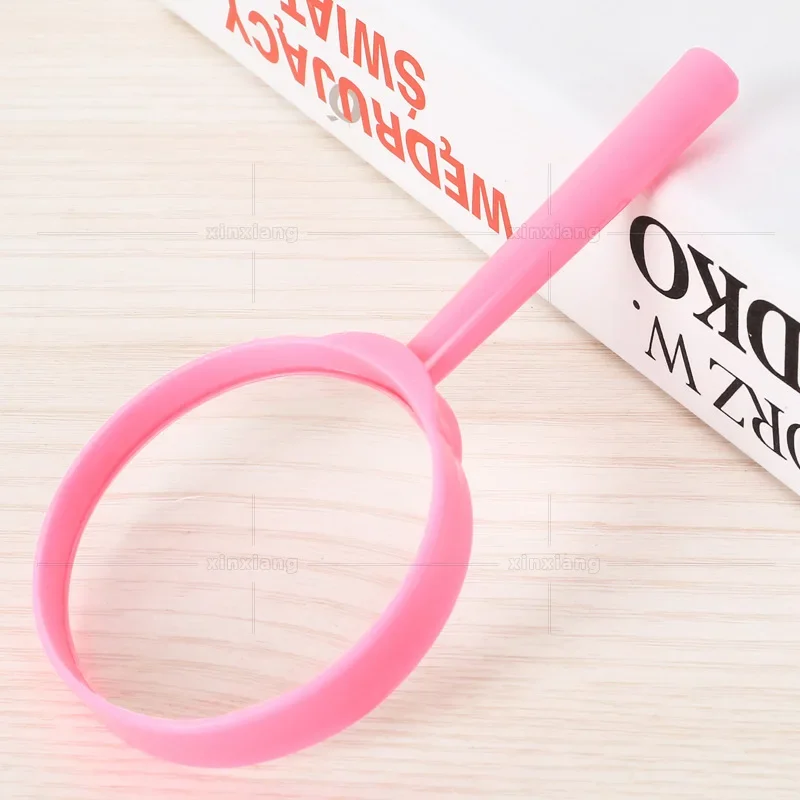 Colorful Handheld Mini Magnifier 3X Eco-friendly Portable Children Magnifying Glass Students Outdoor Toy Magnifier Loupe Gift
