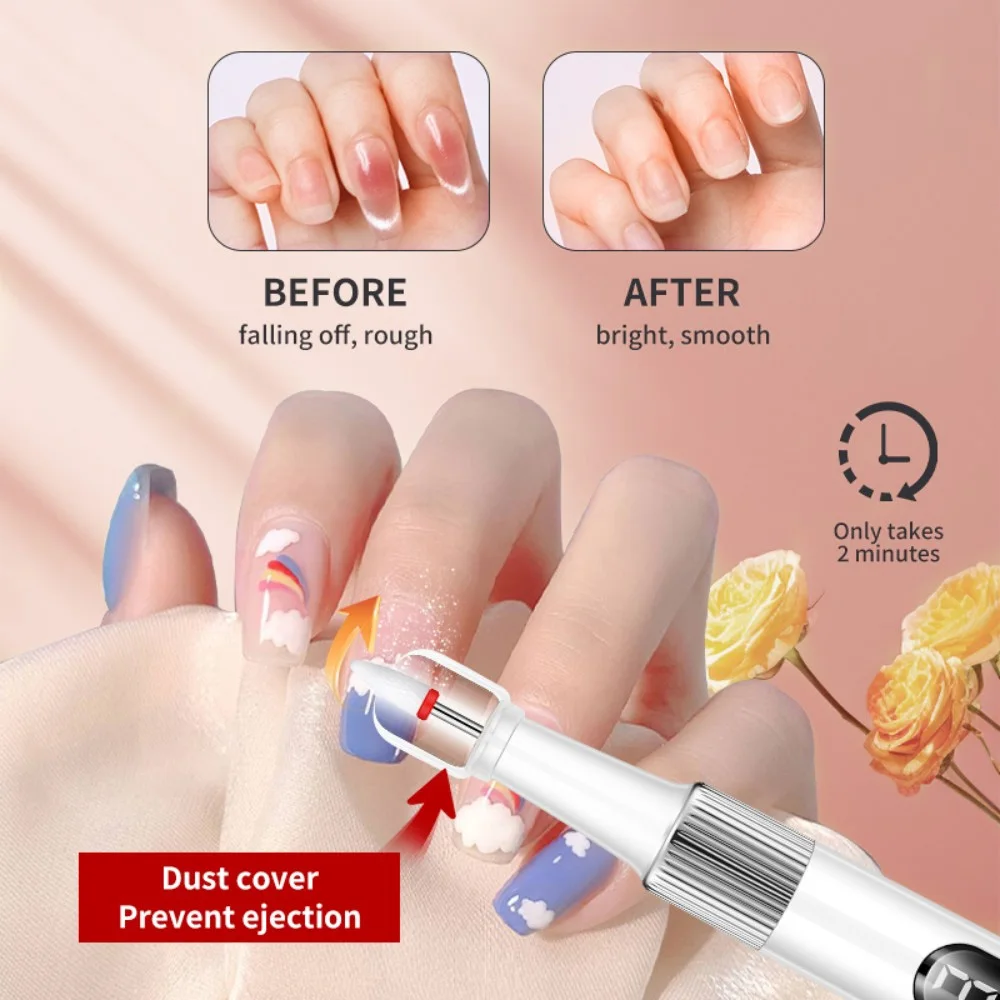 15000rpm Electric Nail Drill Machine For Nails Manicure Sander File Professional Nails Gel Grinding Rechargeable Nail Polisher