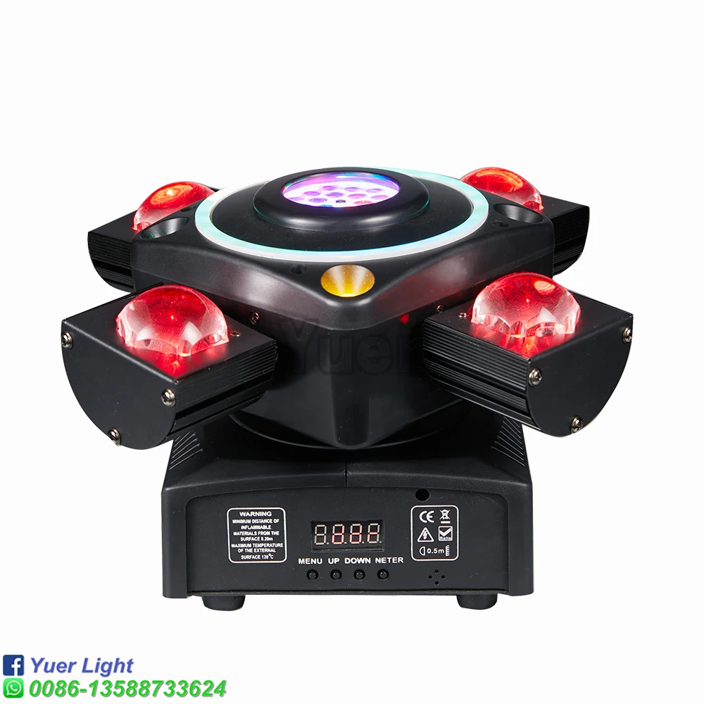 Imagem -03 - Yuer-inteligente Movendo Cabeça Feixe de Luz Rgb Starry Sky Laser Projetor Disco Giratório Ilimitado Ouro Strobe Light Cabeças Novo