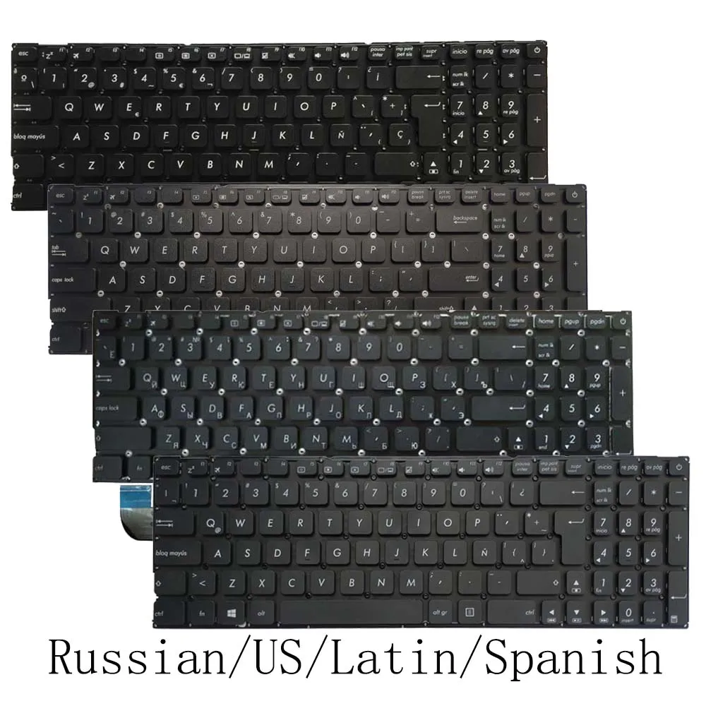 

Новая испанская/Латиноамериканская/Русская клавиатура для Asus X541 X541U X541UA X541UV X541S X541SC X541SC X541SA