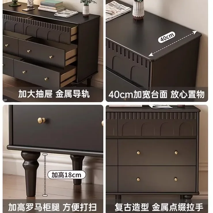 Bedroom wall bedside cabinet living room storage six chest cabinet new