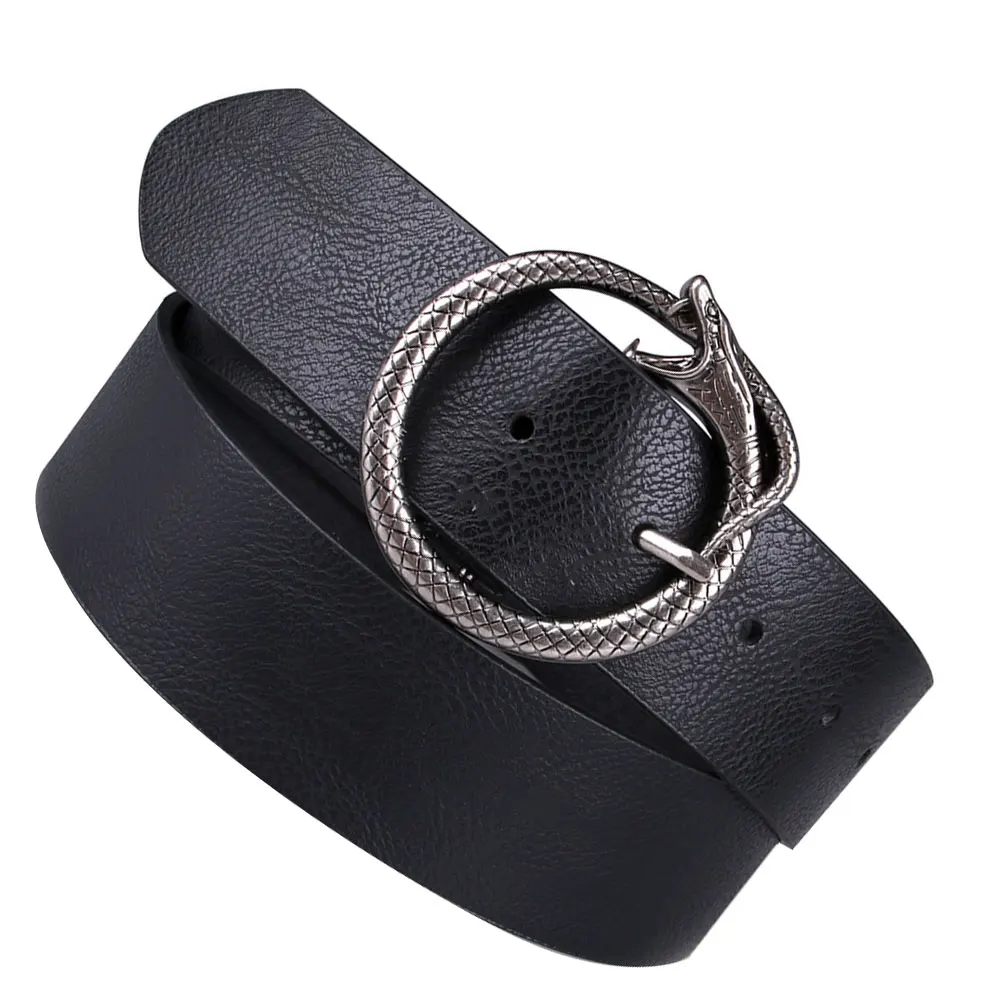 

Retro Square Women Waist Belt Durable PU Material Adjustable Size For Women Pu Waist Belt Jeans Dresses