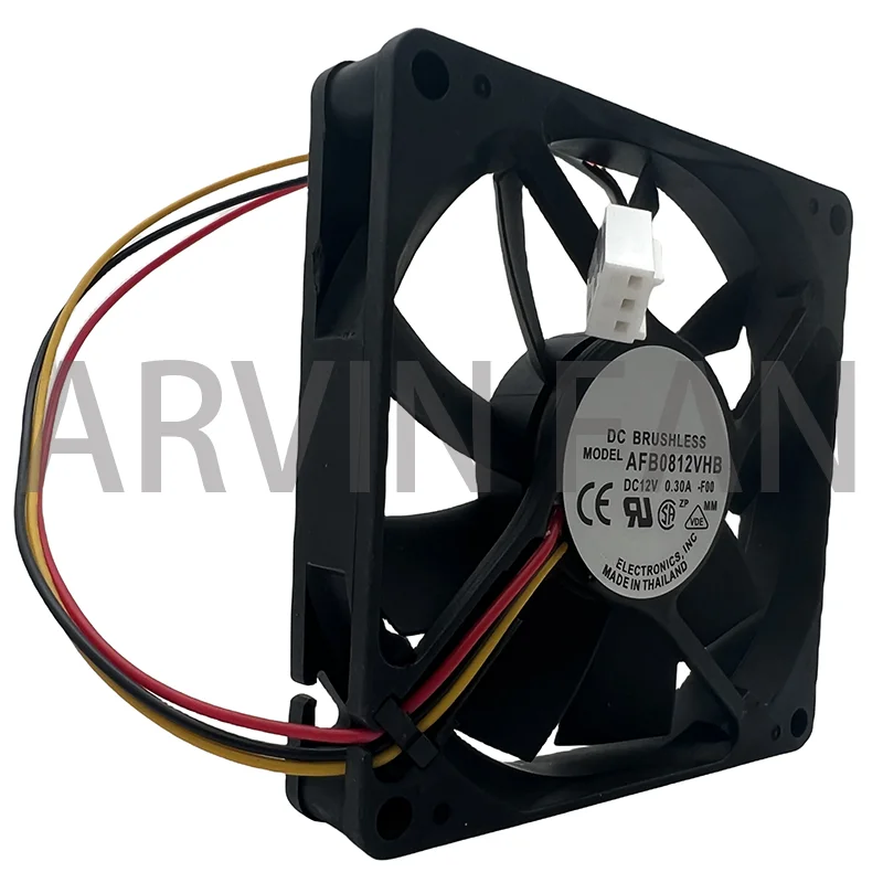 8015 AFB0812VHB 12v 0.30A ventilador de CPU de chasis 80x80x15