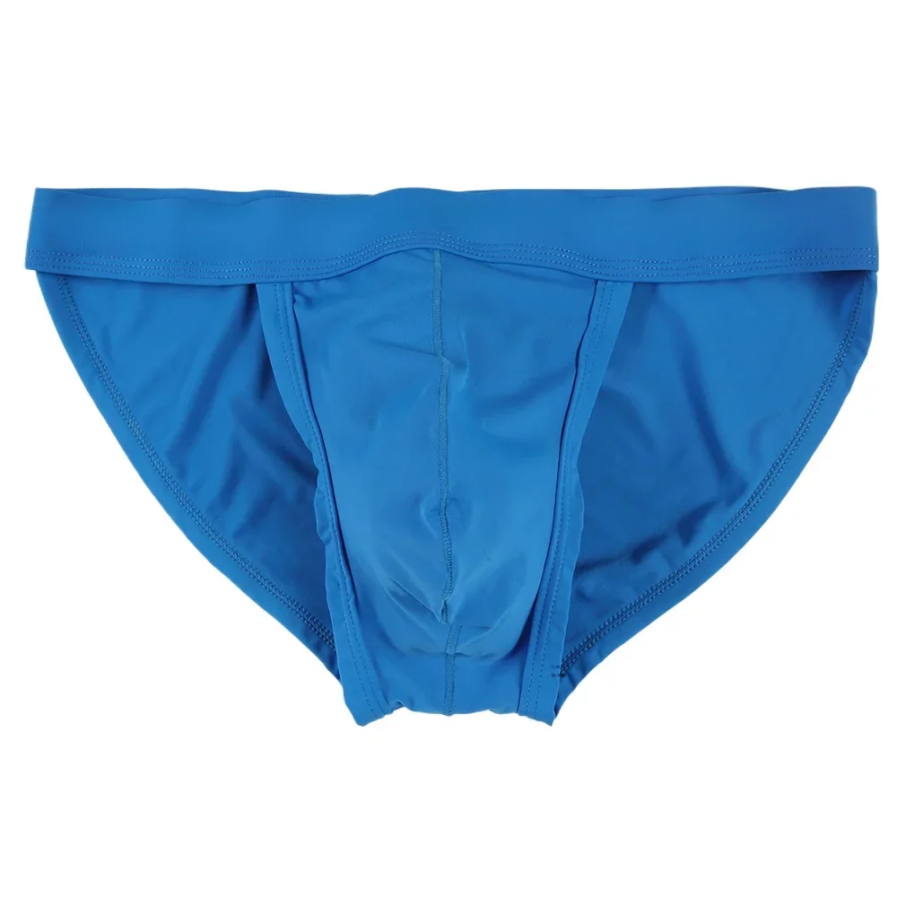 

Sexy Ice Silk Mens Briefs with U Convex Pouch Low Rise Ultra Thin Breathable Underpants for Men