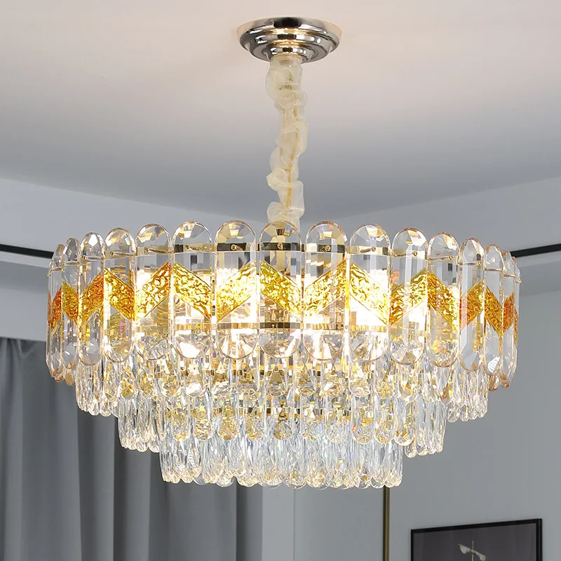 

Modern Luxury Crystal Ceiling Chandelier Lustre Hanging Light For Home Living Room Bedroom Model Dinning Room Indoor Lamp