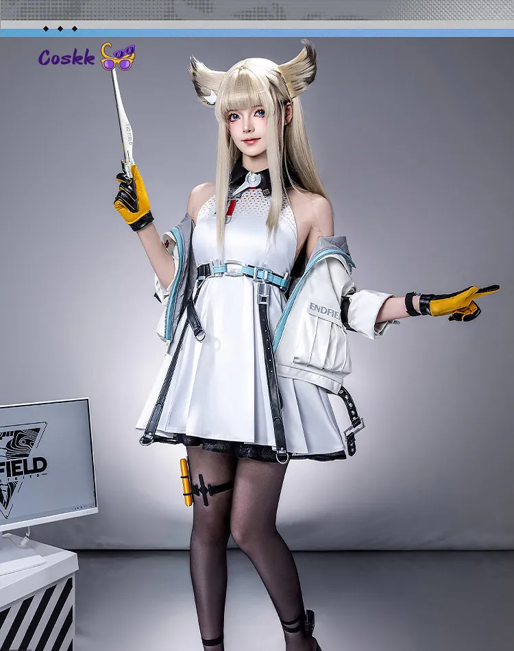 

Perlica Arknights:Endfield Cosplay Costume Halloween Christma High quality girl sweet Lolita dress coat headwear gloves suit