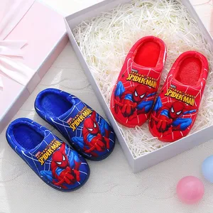 Baumwollschuhe für Kinder, Spider-Man-Hausschuhe, heiße Schuhe, Interieur, Kinder, Jungen, Herbst, Winter, Mode, neuer Stil 10 Hauptverkauf Chinelo Chinelo Charakter - №2