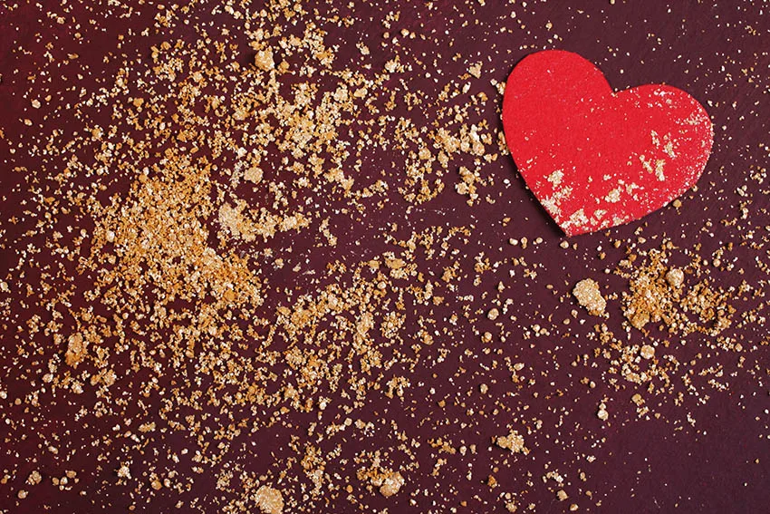 Glitter Brilhante Luz Amor Coração Camas, Feliz Dia Dos Namorados Placas De Madeira Cartaz, Bokeh Banner Suprimentos, Fundos Fotozônio