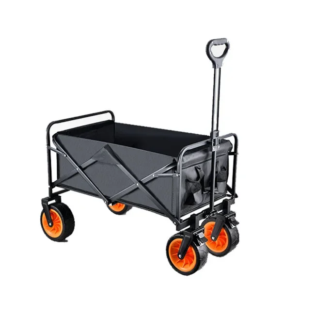 Beach Trolley Fishing Folding Camping Cart Wagon Portable Shopping Tour Hand Luggage Cart Trolley