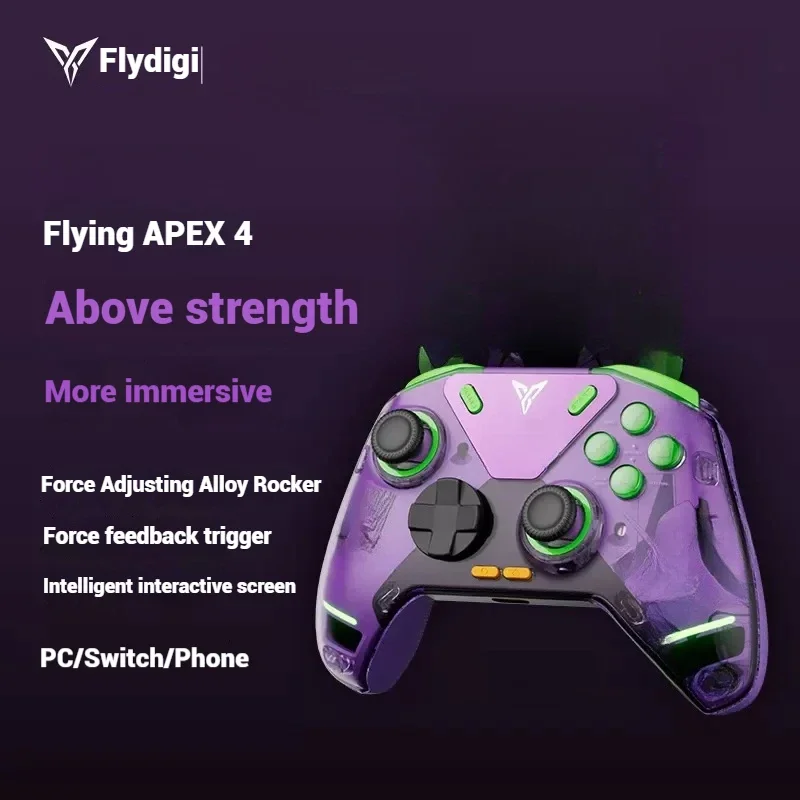ホット販売 Flydigi Apex 4 版ワイヤレスゲームコントローラ精密制御没入型振動 Pc スイッチモバイルテレビボックス Col