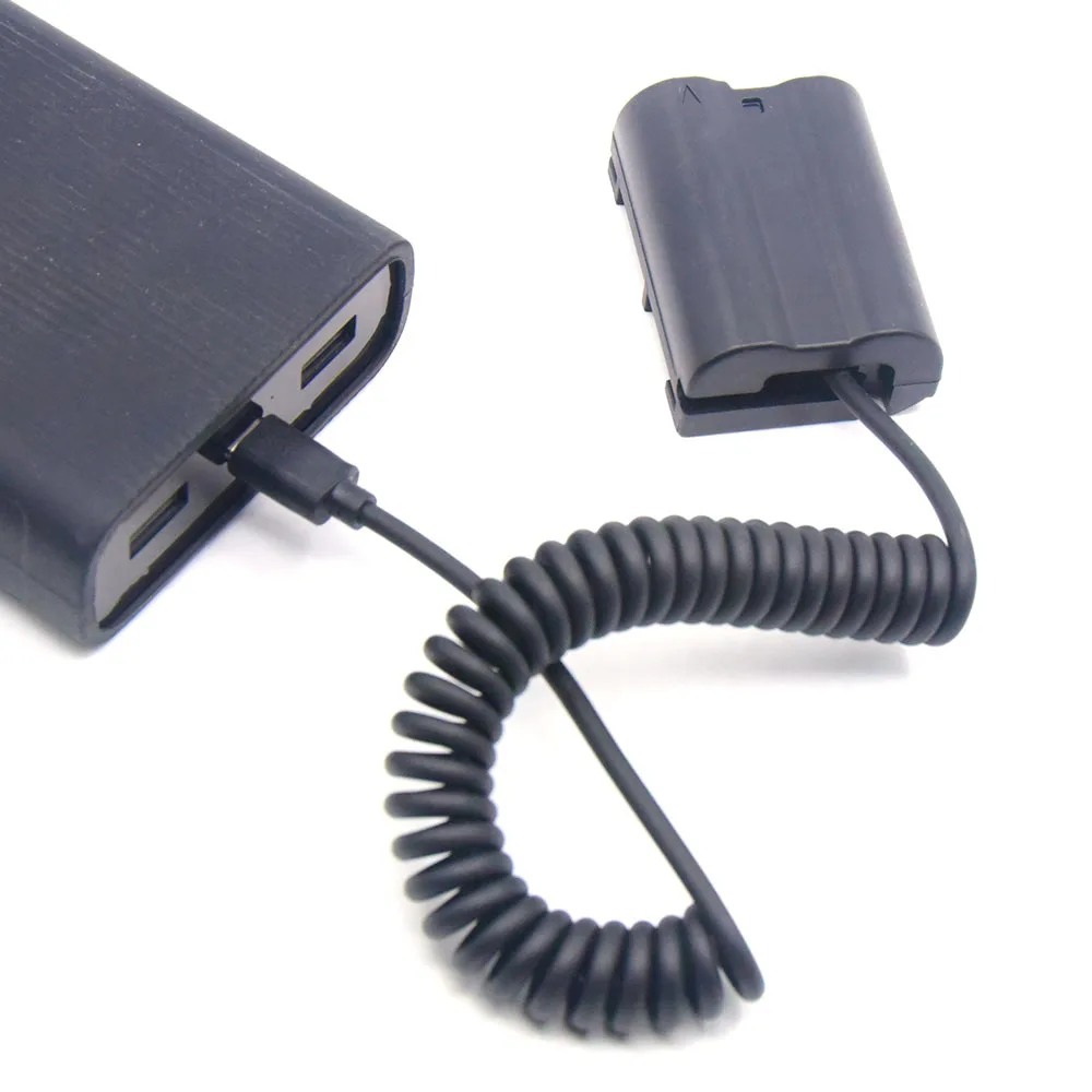 USB Type-C to EN-EL15 ENEL15 Dummy Battery Power Adapter EP-5B DC Coupler for Nikon D610 D780 D800 D810 D850 D7200 D7500 Camera