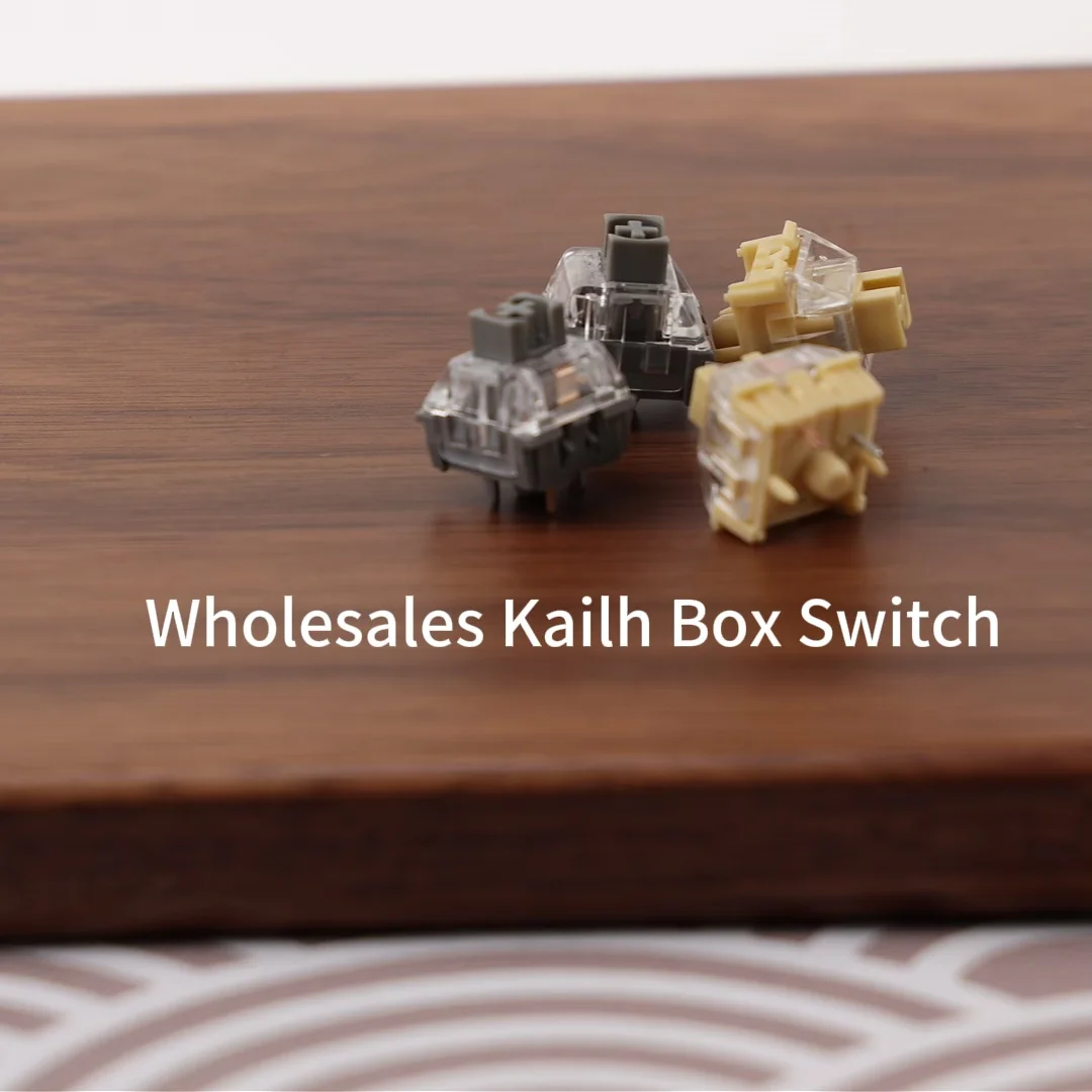 Kailh Wholesales Box Switch Midnight Pro Silent Linear Tactile 5-Pin Pre-Lubed for Custom DIY Mechanical Keyboard Cherry MX Comp