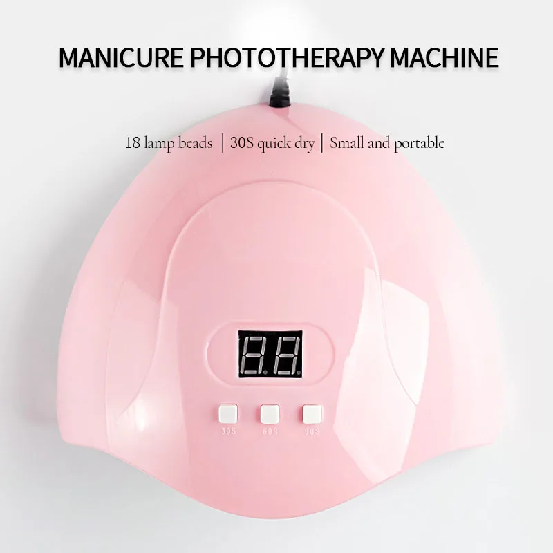 Nail Dryer Gel Nail Polish Curing LED UV Light with 3 Timers Automatic Sensor Display Professional Nail Art Tools view 2