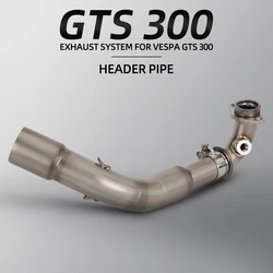 For vespa gts 300 2007- 2017 2018 2019 2020 motorcycle 51mm slip on exhaust muffler mid-tube gts300