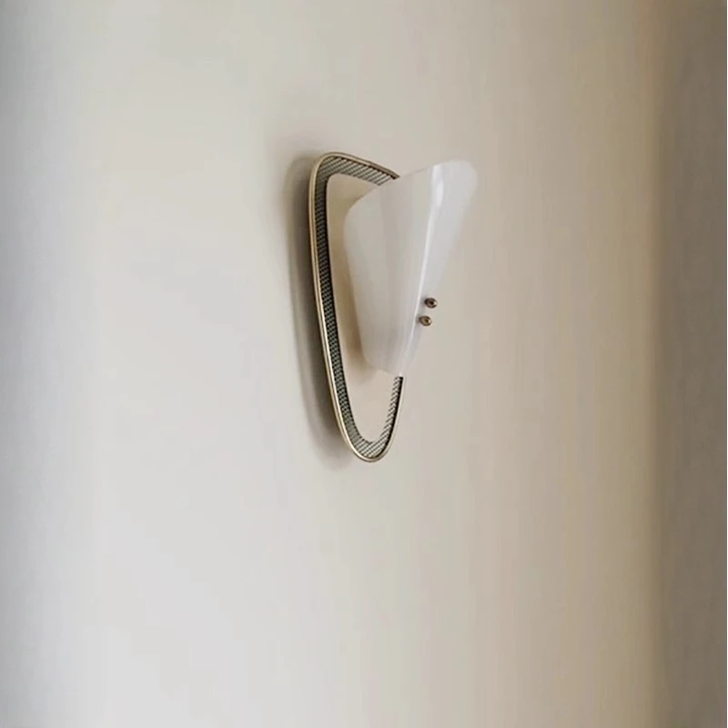 مصمم الفرنسية شل شكل مصابيح الحائط غرفة نوم اللوح الأمامي الاكريليك الجدار ضوء بهو خلفية ديكور الممر تركيبات شخصية