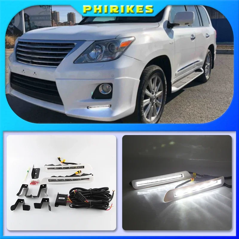 

For Lexus LX570 2011-2014,Waterproof ABS 12V Car DRL LED Daytime Running Light