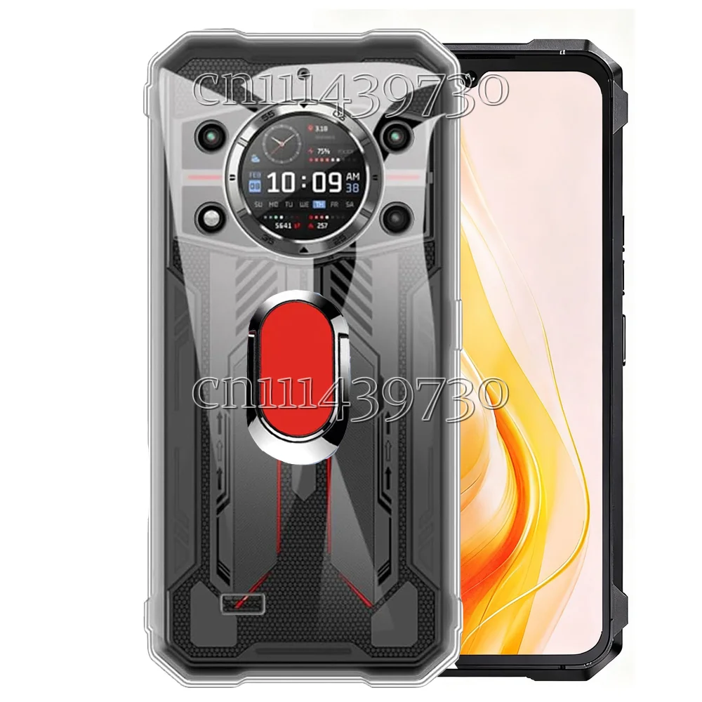 Supporto ad anello antiurto per Cubot KingKong 11 Custodia morbida in silicone TPU con staffa per Cubot KingKong11 2025 6,72"